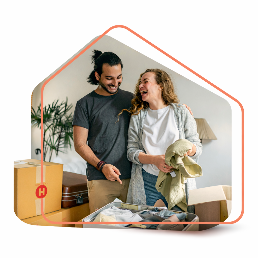 Happy Couple Having Bought Their First Home With Help From The Team at Frank Mortgages