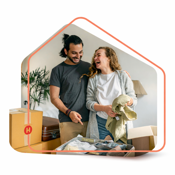 Happy Couple Having Bought Their First Home With Help From The Team at Frank Mortgages